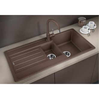 Blanco LEGRA 6 S 522209 drez s odkvapom, obojstranný biela drez vstavaný