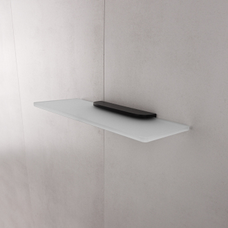 Nimco Nikau NKC 30091B-30-90 Polica, 30 cm čierna matná