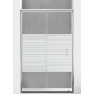 MEXEN APIA sprchové dvere 120x190 cm 5mm, chróm-pásy 845-120-000-01-20