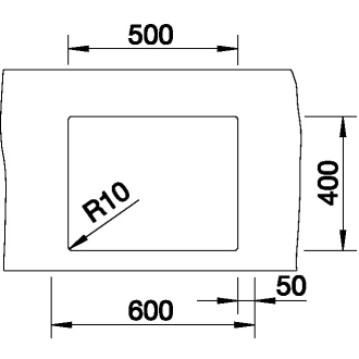 Blanco C STYLE 500-U 522243 jednodrez hodvábny lesk drez pod dosku