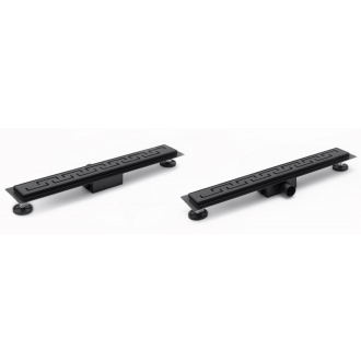 Rea Žľab s roštom Greek Black Matt 900 N REA-G8003