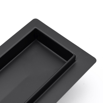 Rea Žľab s roštom Greek Black Matt 900 N REA-G8003