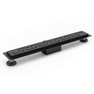 Rea Žľab s roštom Greek Black Matt 900 N REA-G8003