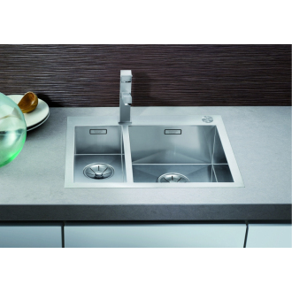 Blanco ZEROX 340/180-IF/A 521642 dvojdrez, hlavný drez vpravo lesk, vstavaný/do roviny