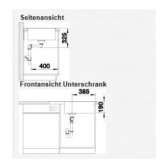 Blanco ZIA XL 6 S Compact 523265 drez s odkvapom, obojstranný aluminium drez vstavaný