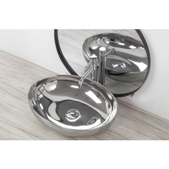 REA Umývadlo na dosku Carola Slim Silver REA-U5400