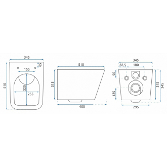 Rea Závesné WC Raul Rimless Duroplast/Slim/ZM REA-C9660