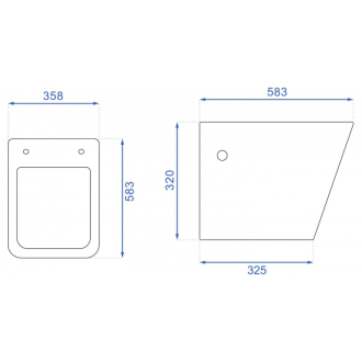 Rea Závesné WC Ryan Rimless Duroplast/Slim/ZM N REA-C7400