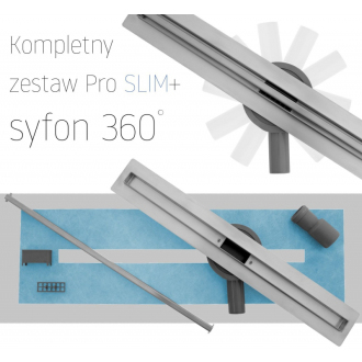 Rea Odtokový žľab + sifón + nohy + tesniaca manžeta Neo Slim Pro-800 REA-G8402