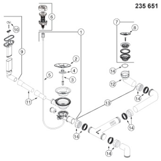 Blanco COLLECTIS 6 S 523346 drez s odkvapom, drez vpravo aluminium drez vstavaný