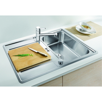 Blanco CLASSIC Pro 45 S-IF 523661 drez s odkvapom, obojstranný lesk vstavaný/do roviny