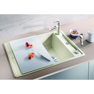Blanco AXIA III 45 S 523185 drez s odkvapom, obojstranný aluminium drez vstavaný