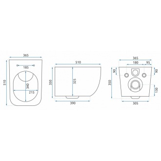 Rea Závesné WC Martin Duroplast Slim REA-C8006