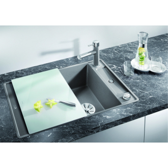 Blanco AXIA III 45 SF 523199 drez s odkvapom, obojstranný antracit drez do roviny