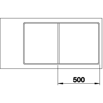 Blanco AXIA III 5 SF 523233 drez s odkvapom, obojstranný aluminium drez do roviny