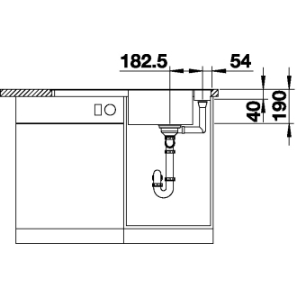 Blanco AXIA III 5 SF 523233 drez s odkvapom, obojstranný aluminium drez do roviny