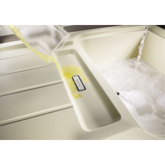 Blanco CLASSIC Neo 5 S 524017 drez s odkvapom, obojstranný aluminium drez vstavaný
