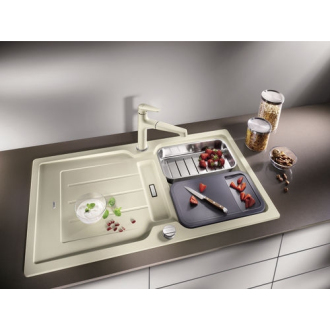 Blanco CLASSIC Neo 5 S 524024 drez s odkvapom, obojstranný kávová drez vstavaný