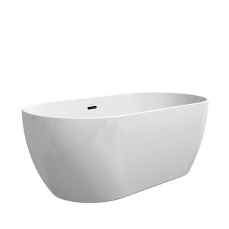Ravak Vaňa FREEDOM O 1690x800 snowwhite/black overflow voľne stojaca XC00100032