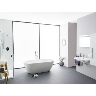 Ravak Vaňa FREEDOM O 1690x800 snowwhite/black overflow voľne stojaca XC00100032
