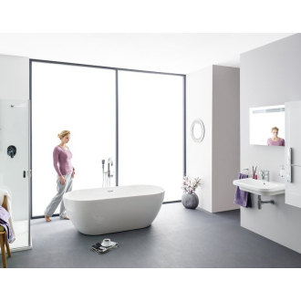 Ravak Vaňa FREEDOM O 1690x800 snowwhite/black overflow voľne stojaca XC00100032