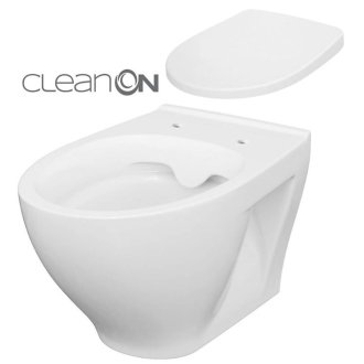 Cersanit Moduo WC misa CleanOn závesná so sedadlom Wrap slim soft-close biela K701-262