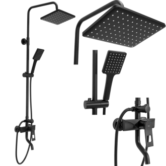 Rea Soul Sprchový set, čierna matná REA-B9998