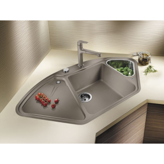 Blanco DELTA II-F 523672 drez rohový aluminium drez do roviny