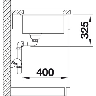 Blanco SUBLINE 500-U 523740 jednodrez čierna drez pod dosku