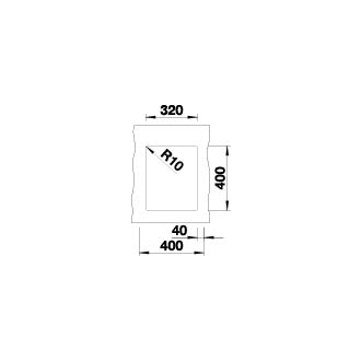 Blanco SUBLINE 320-U 523410 jednodrez biela drez pod dosku