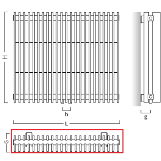 radiátor VIVAT X 675 x 1600 mm, farba C. podľa vzorkovníka výrobcu RADVIVX6016.
