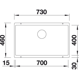 Blanco SUBLINE 700-U 523442 jednodrez antracit drez pod dosku