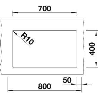 Blanco SUBLINE 700-U 523442 jednodrez antracit drez pod dosku