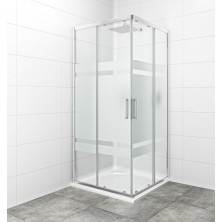 ANIMA TEX 900/1900 sprchovací kút štvorec, sklo stripe, chróm SIKOTEXQ90CRS