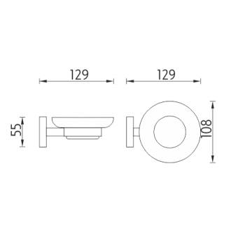 Nimco Unix UN 13059C-26 Mydelnička chróm