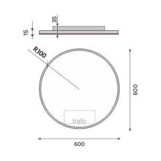 Nimco LED zrkadlo pr. 600 ZP 26000R