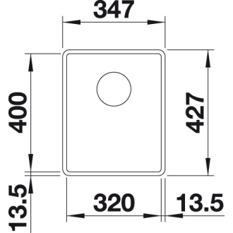 Blanco SUBLINE 320-F 523416 jednodrez bez odkvapu antracit drez do roviny