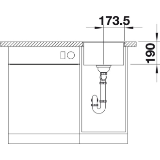 Blanco SUBLINE 320-F 523416 jednodrez bez odkvapu antracit drez do roviny