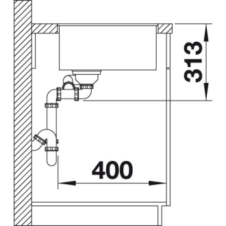 Blanco SUBLINE 340/160-F 523570 dvojdrez, hlavný drez vľavo aluminium drez do roviny