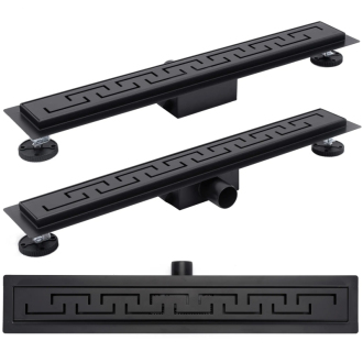 Lineárny odtok Rea Greek Black Mat