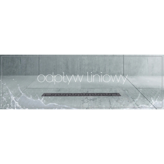 Lineárny odtok Rea Greek Black Mat