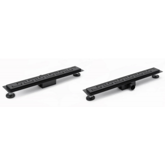 Lineárny odtok Rea Greek Black Mat