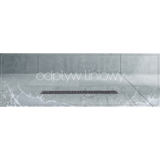 Lineárny odtok Rea Greek Black Mat