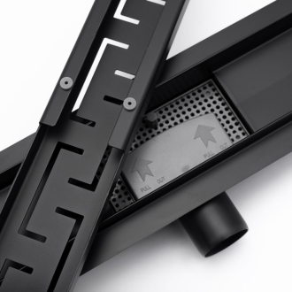 Lineárny odtok Rea Greek Black Mat