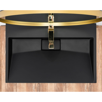 Konglomerátové umývadlo GOYA BLACK MAT 70CM