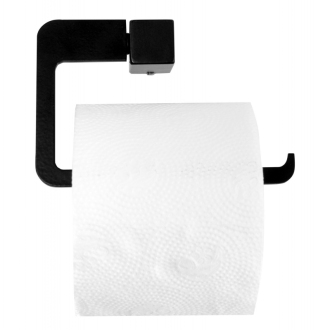 Držiak na toaletný papier s policou Rotary Black Mat 392602