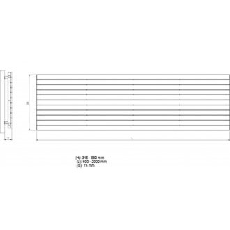 radiátor COVER H NEW 1400 x 580 mm, farba C. podľa vzorkovníka výrobcu RADCOVHN14011.