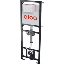 ALCA A108F/1500 Montážny rám s nádržkou na výlevku s odpadom DN90/110 a batériu