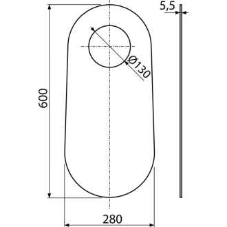ALCA M920 Izolačná doska pre stojace WC a bidet