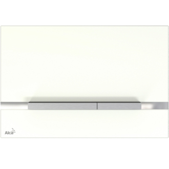 ALCA STRIPE-GL1200 Ovládacie tlačidlo pre predstenové inštalačné systémy, sklo-biela